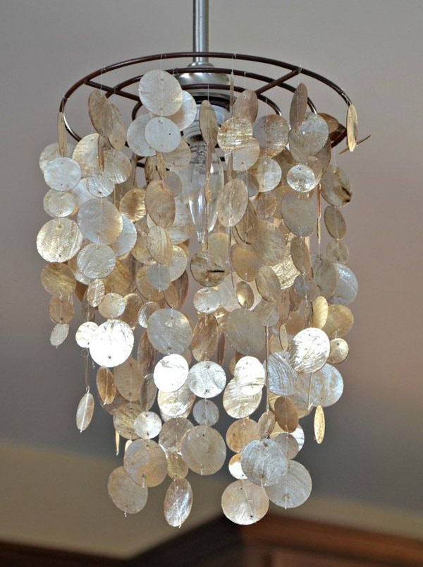 DIY-shell-chandelier