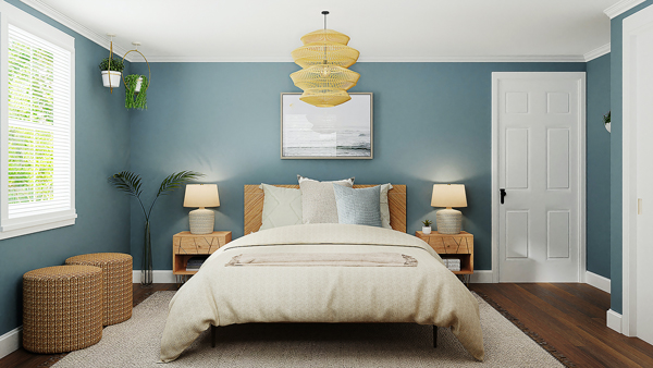 turquoise idea in bedroom