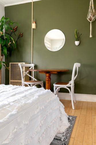 bedroom paint ideas with green