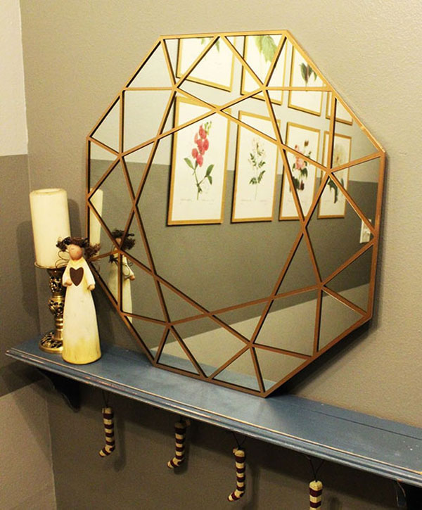Making-a-geometric-Bedroom-wall-mirror