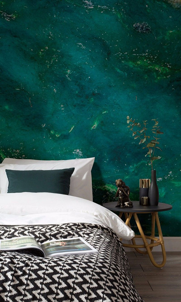 green-wallpaper-for-bedroom-wall