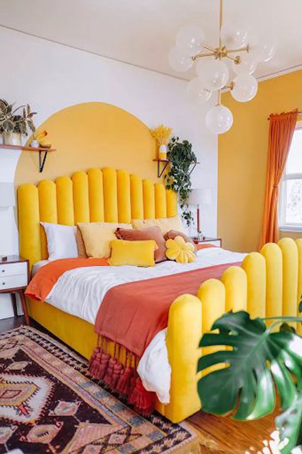yellow-headboards-and-wall-bedroom