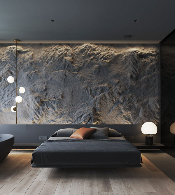Stone-texture with lighting