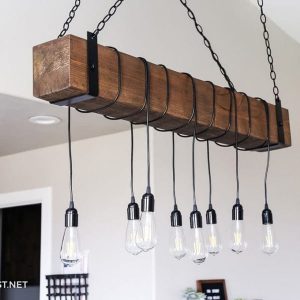 wooden lighting diy