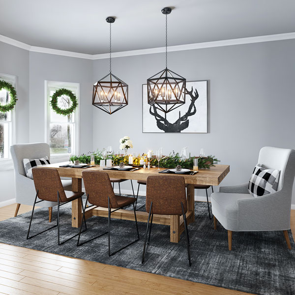 Dining-room-lighting-according-to-the-dining-table