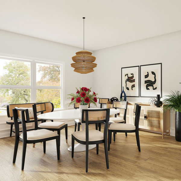 White-and-cream-dining-room-colors