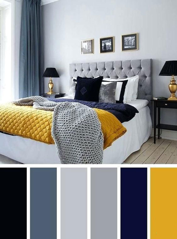 combination-of-blue-and-yellow-bedroom