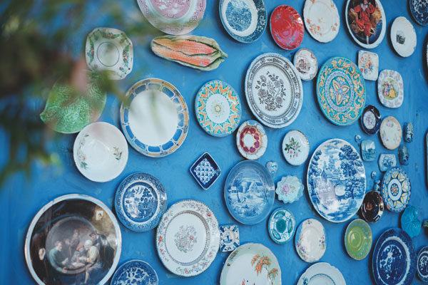 decorative plates on the wall