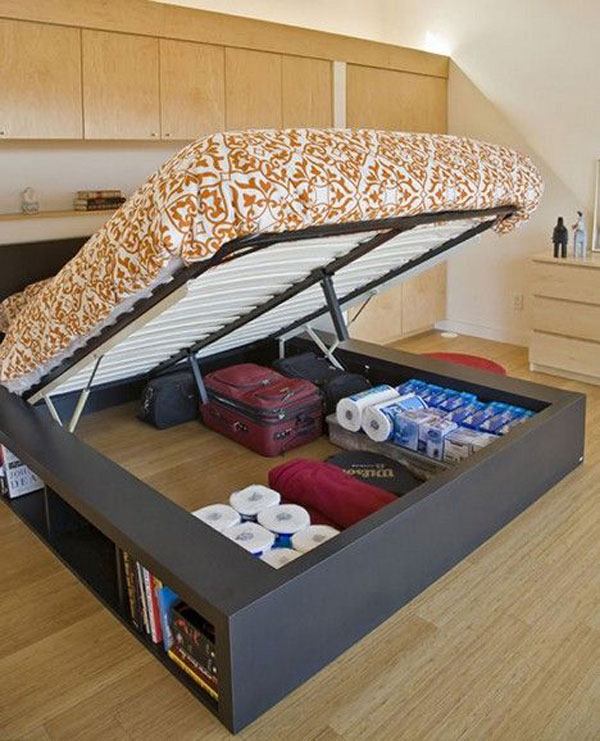 a bed storage-pallet-bed