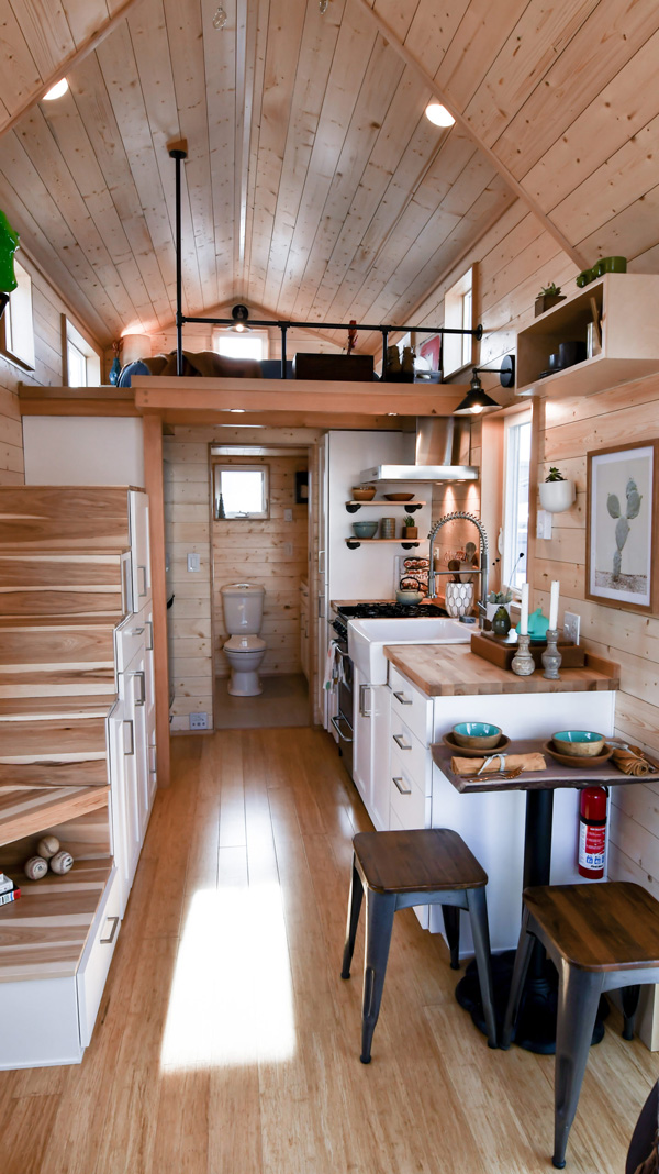 No large pendant lights for tiny house lighting