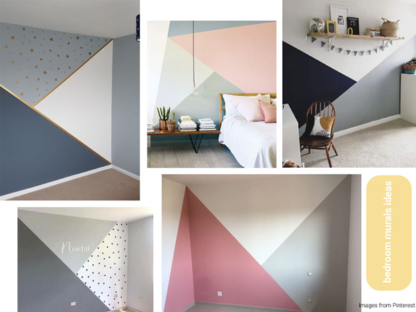 DIY wall mural stencils