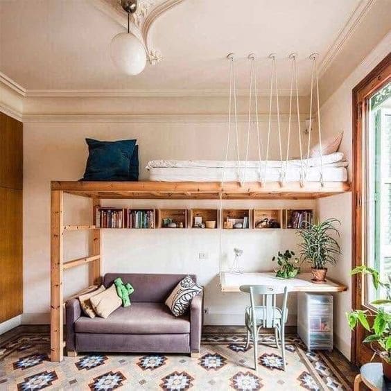 Best diy loft bed ideas for small rooms | Space saving ideas