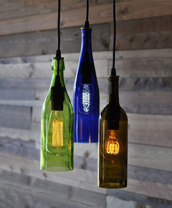 Bottle-as-a-lamp