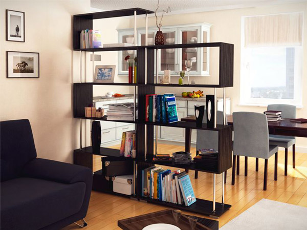 Bookshelf-as-diy-room-divider