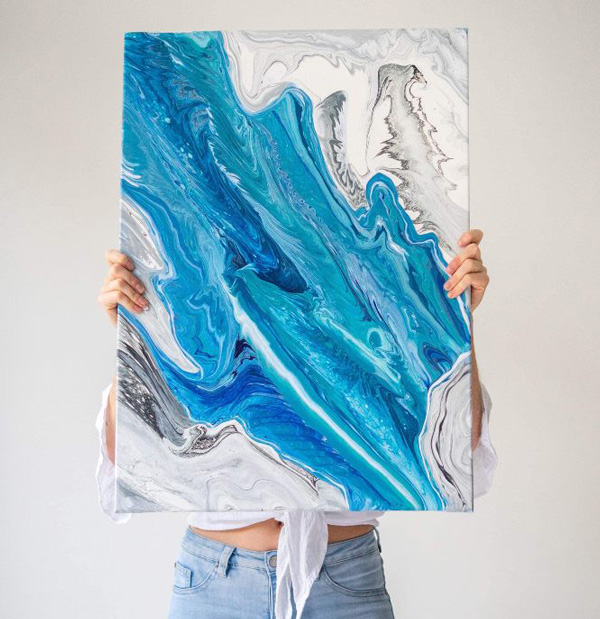 ocean pouring canvas